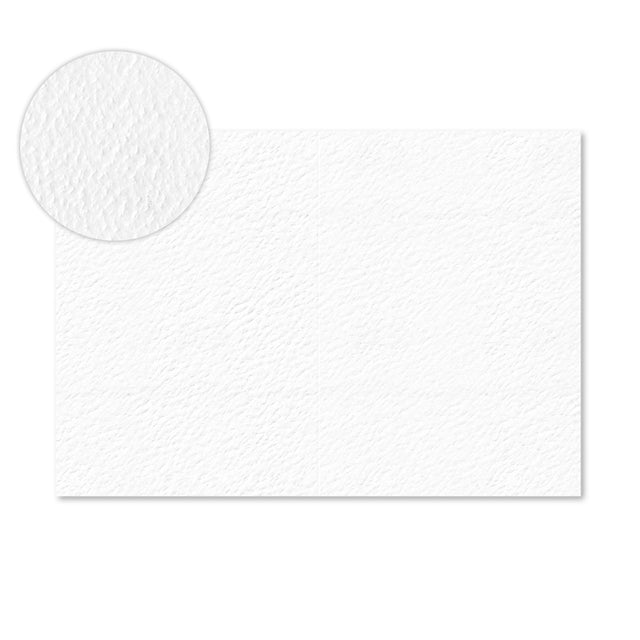 Folded Card Blanks White Hammer 128 x 178 mm 300 Gsm