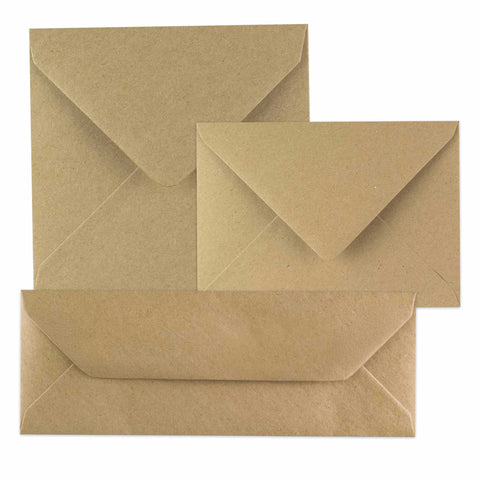 Kraft V-Flap Gummed Envelopes