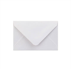 Pearlescent Envelopes White 62 x 94 mm Gummed