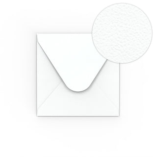 White Envelope Hammered Texture 110x100 mm