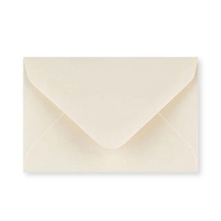 Ivory Wove Gummed V-Flap Greeting Card Envelope (62 x 94mm)