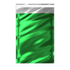 Metallic Finish Foil Bags Green 229 x 162 mm (C5)